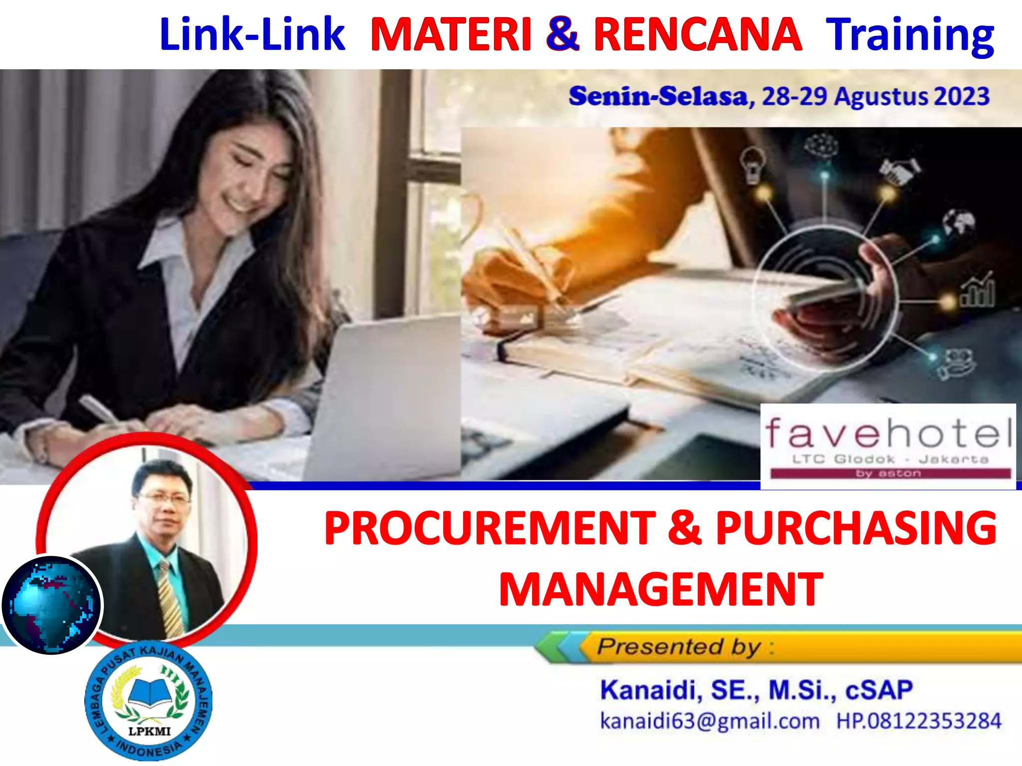 RENCANA + Link2 MATERI Training _"PROCUREMET and PURCHASING MANAGEMENT ...