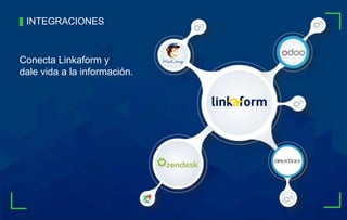 INTEGRACIONES
Conecta Linkaform y
dale vida a la información.
 