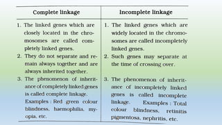 GENETIC LINKAGE - TYPES OF LINKAGE, LINKAGE GROUPS | PDF