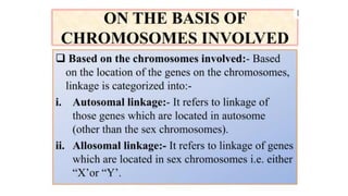 GENETIC LINKAGE - TYPES OF LINKAGE, LINKAGE GROUPS | PDF