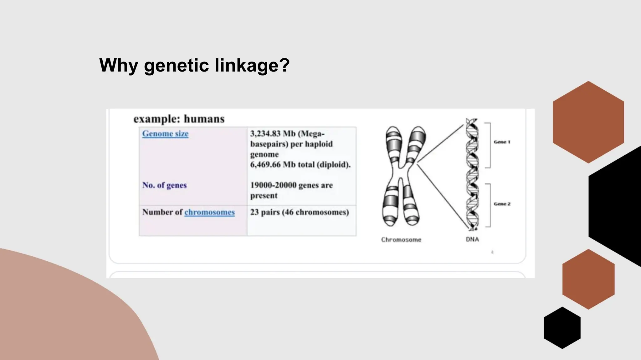 Why genetic linkage?
 