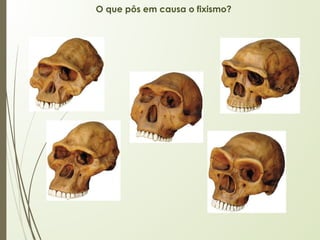 O que pôs em causa o fixismo?
 