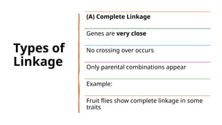 Understanding Genetic Linkage and Linkage Maps in Inheritance | PPTX