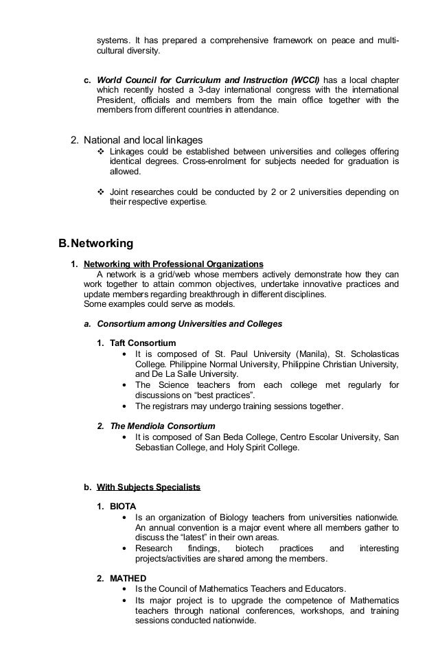 Linkages & networking