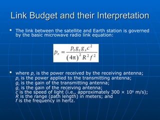 Link budget in Satellite Communication 1 | PPT