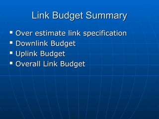 Link Budget Problem Solving Link budget in Satellite Communication 1 | PPT