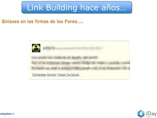 Link Building hace años…
 