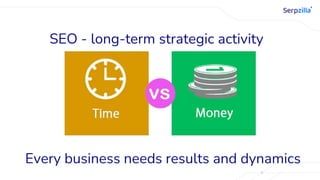 SEO - long-term strategic activity
Every business needs results and dynamics
 