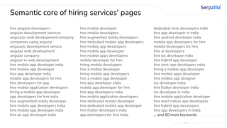 Semantic core of hiring services' pages
hire angular developers
angular development services
angularjs web development company
companies using angular
angularjs development service
angular web development
angular company
angular in web development
hire mobile app developer india
hire mobile app developer
hire app developer india
mobile app developers for hire
hire developers for app
hire mobile application developers
hiring a mobile app developer
app developers for hire india
hire augmented reality developer
hire mobile app developers india
hire mobile app developer india
hire an app developer india
hire mobile developer
hire mobile developers
hire augmented reality developers
hire dedicated mobile app developers
hire mobile app developers
hire mobile app developer
hire mobile apps developers
mobile developer for hire
hiring mobile developers
hire a mobile developer
hiring mobile app developers
hire a mobile app developer
hire app developer india
mobile app developer for hire
hire app developers india
hire mobile application developers
hire dedicated mobile developer
hire dedicated mobile app developer
hire flutter developers india
app developers for hire india
dedicated ionic developers india
hire app developer in india
hire android developer india
mobile app developers for hire
mobile developers for hire
hire ar developers
hire ios developer india
hire hybrid app developer
hire ionic app developers india
hiring a mobile app developer
hire mobile apps developer
hire mobile app designer
ios developer india
hire flutter developer india
ios developer in india
hire mobile application developer
hire react native app developers
hire hybrid app developers
hire app developers in india
… and 60 more keywords
 