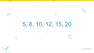 5, 8, 10, 12, 15, 20
 