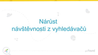 Nárůst
návštěvnosti z vyhledávačů
 