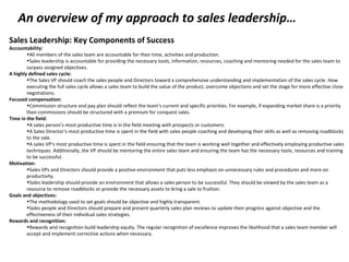 An overview of my approach to sales leadership… ,[object Object],[object Object],[object Object],[object Object],[object Object],[object Object],[object Object],[object Object],[object Object],[object Object],[object Object],[object Object],[object Object],[object Object],[object Object],[object Object],[object Object],[object Object],[object Object],[object Object]