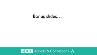 Bonus slides…
 