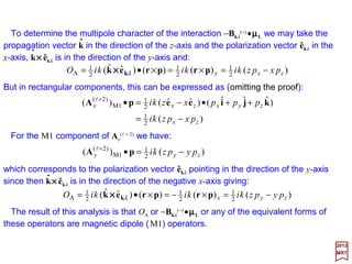 Since the electrons are assumed to be noninteracting, this equation splits into Z one-
particle Schrödinger equations. Therefore, the solution for ψT is:
2017
MRT
109
)()()( 2211 ZZT rrr φφφψ K=
where the φi(ri) are the solutions to the one-particle Schrödinger equations. The effects
of the electron spin are ignored, except that the Pauli exclusion principle is invoked in
the assignment of quantum numbers to the single-particle wave functions so that no two
electrons in one atom can have the same values for all four quantum numbers n, l, ml,
and ms.
At this point, neither the Vi(ri) not the φi(ri) are known so that in general one might
expect the problem to be insolvable. However, reasonably accurate solutions can be
obtained in the following way. First, an educated guess for Vi(ri) is made and then the
one-particle equations are solved. The resulting φi are used to calculate the total charge
density arising from the electrons in the atom. The potential, as seen by the i-th electron,
resulting from this charge density is calculated by means of Poisson's equation from
electrostatics:
iiV ρ−=′∇2
where ρi is the total charge density arising from the electrons (except the i-th one) which
produce the average potential V ′i. When V ′i is added to the potential of the charged
nucleus one has the average potential seen by the i-th electron. Ideally, the average
potentials calculated for all the electrons should then agree with the Vi(ri) assume
initially in setting up the Schrödinger equation.
 