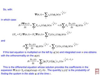 The NaCl molecule (Figure - Left) cannot collapse because when the atoms get too
close the wave functions overlap. At this point the electron densities get distorted,
partially as a consequence of the Pauli exclusion principle, and there is a net repulsion
between the electron clouds and between the positively charged nuclei. The ro is the
value for which the total potential energy of the system is a minimum. This is shown
schematically in the Figure - Right.
2017
MRT
From the foregoing picture, we might expect the molecule to vibrate about the equilibri-
um distance ro if one of the atoms should be hit in some way. These vibrations do occur
and give rise to characteristic vibrational spectra. Also, because NaCl molecule consists
of a positively charged Na ion (Na++++) together with a negatively charged Cl ion (Cl−−−−), we
also expect, and find, that NaCl has a permanent electric dipole moment. A permanent
electric dipole moment is characteristic of all diatomic molecules with ionic binding.
118
Left: Sodium Chloride (Na++++Cl−−−−) crystal; Right: Illustrating the potential energy for ionic binding of the
NaCl molecule as a function of the separation distance between the ions. The value of 2.36 Å for ro at
the minimum of the curve is found from the experimentally observed binding energy of 4.24 eV.
r
V (r)
0
ro
BE = 4.24 eV
2.36 Å
 