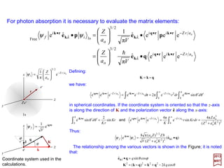 Finally, as we have seen earlier in this chapter, a homonuclear diatomic molecule
cannot have a permanent electric dipole moment. However, the presence of an
external electric field can cause an induced dipole moment which will be proportional to
the electric field. Under these conditions the varying electric field of an incident light
wave should produce an induced dipole moment changing at the same frequency.
Therefore, when incident light quanta of frequency νo are incident on the system we
might expect to see scattered photons also of frequency νo (i.e., Raleigh scattering). In
practice if the scattered photons are examined closely, photons of energy hνo ±∆E can
sometimes be seen as well as those of energy hνo. Since the molecule represents a
quantum mechanical system the ∆Es must correspond to energy differences between
various states of the system. Scattering for which the incident photon of energy hνo
goes to hνo ±∆E is called Raman scattering. When the induced transitions are between
vibrational levels they give rise to vibrational Raman spectra as distinguished from
induced transitions between rotational levels, which produce rotational Raman spectra.
2017
MRT
139
 