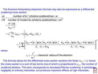 The electric and magnetic fields are obtained directly from the vector potential.
For the electric field:
For the magnetic field, since it is defined by B(r,t)=∇∇∇∇××××A(r,t), it is necessary to
evaluate ∇∇∇∇××××A. Noting that ∇∇∇∇××××(ϕA)=∇∇∇∇ϕ ××××A++++ϕ∇∇∇∇××××A we have:
2017
MRT
Since both the amplitude Ar(k) and the polarization vector êr(k) are constant the second
term vanishes and we get:
Hence the magnetic field is:
∑∑ −•−−•
−=
∂
∂
−=
k
rkrk
k
kk
kkke
rA
rE
r
ti
r
ti
rr AA
c
i
t
t
c
t ])e()e([)(ˆω
),(1
),( )ω(*)ω(
)(ˆ)e()(ˆe)()(ˆ)e( kekkekkek rkrkrk
r
i
rr
i
rr
i
r AAA ××××∇∇∇∇××××∇∇∇∇××××∇∇∇∇ •••
+=
)(ˆˆ)e(
ω
)(ˆe)()(ˆ)e( kekkkekkek rkkrkrk
r
i
rr
i
rr
i
r A
c
iAA ××××××××∇∇∇∇××××∇∇∇∇ •••
+==
∑∑ −•−−•
−==
k
rkrk
k
kk
kkkekrArB
r
ti
r
ti
rr AA
c
i
tt ])e()e(][)(ˆˆ[ω),(),( )ω(*)ω(
××××××××∇∇∇∇
153
 