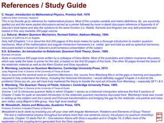 These terms are:
However, the Coulomb gauge ∇∇∇∇•A=0 for the radiation field also leads to p•A=A•p;
hence the Interaction Hamiltonian is:
2017
MRT
AApAAp ××××∇∇∇∇ΣΣΣΣ •++•+•
mc
e
cm
e
cm
e
cm
e
2222
2
2
2
h
321
2
2
2
nInteractio
22
HHH
mc
e
cm
e
cm
e
H
++=
•++•= AAAp ××××∇∇∇∇ΣΣΣΣ
h
165
 