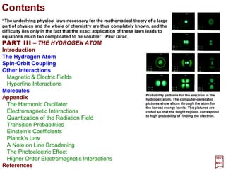 Photoionization microscopy can directly obtain the nodal structure of the electronic orbital of a Hydrogen
atom placed in a static electric field. In the experiment, the Hydrogen atom is placed in the electric field E
and is excited by laser pulses. The ionized electron escapes from the atom and follows a particular tra-
jectory to the detector that is perpendicular to the field itself. Given that there are many such trajectories
that reach the same point on the detector, interference patterns can be observed […]. The interference
pattern directly reflects the nodal structure of the wavefunction. [c.f. Phys. Rev. Lett. 110, 213001 (2017)]
Calculated
Measured
3
 