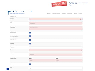 This project has received funding from the European Union’s Horizon 2020 research and innovation
Fill in the form
 