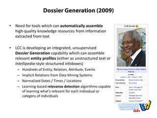 Language Computer Corporation:  Text Extraction Profile
