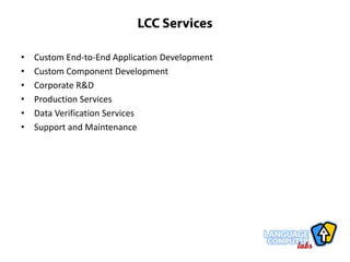 Language Computer Corporation:  Text Extraction Profile