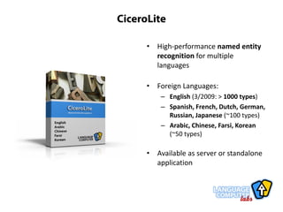 Language Computer Corporation:  Text Extraction Profile