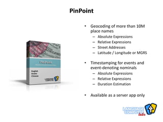 Language Computer Corporation:  Text Extraction Profile