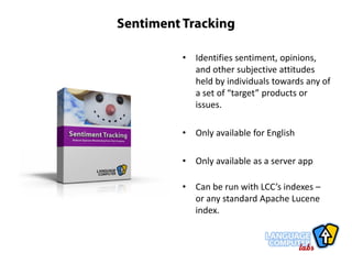 Language Computer Corporation:  Text Extraction Profile