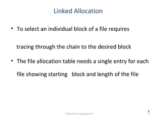 Linked allocation 48 | PPT