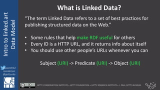 Introduction to the Linked Art Data Model | PDF