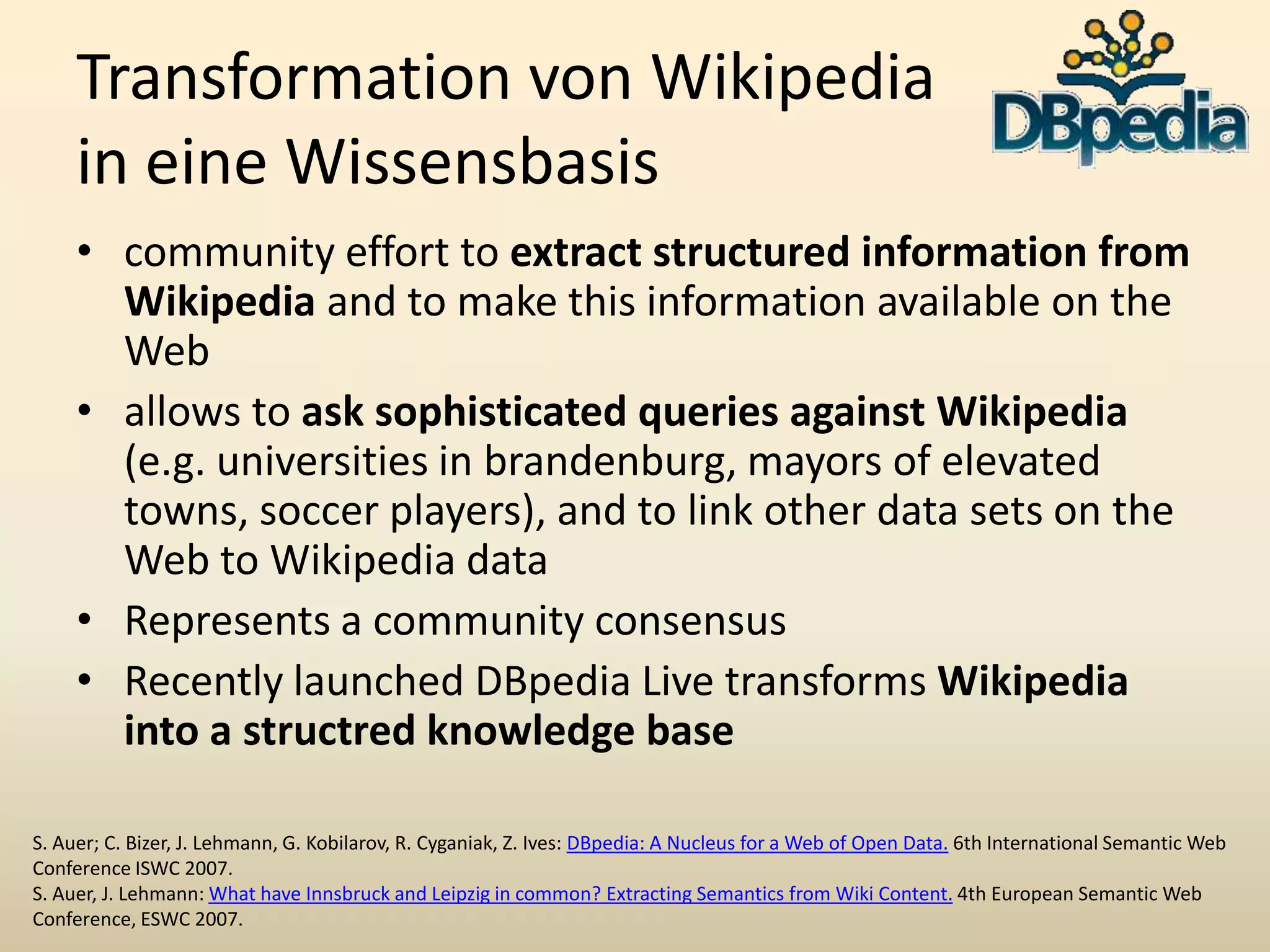 Extension of OWL to OWL 1.1 / 2.0