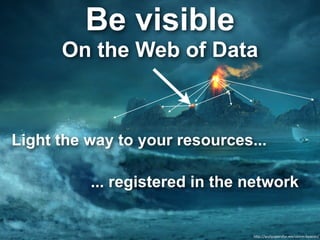 h"p://wallpapersfor.me/storm-­‐beacon/
Be visible
On the Web of Data
Light the way to your resources...
... registered in the network
 