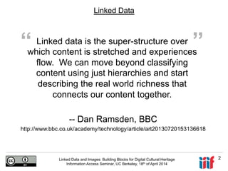 Linked Data and Images: Building Blocks for Cultural Heritage | PDF