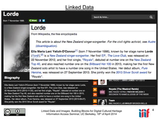 Linked Data and Images: Building Blocks for Cultural Heritage | PDF