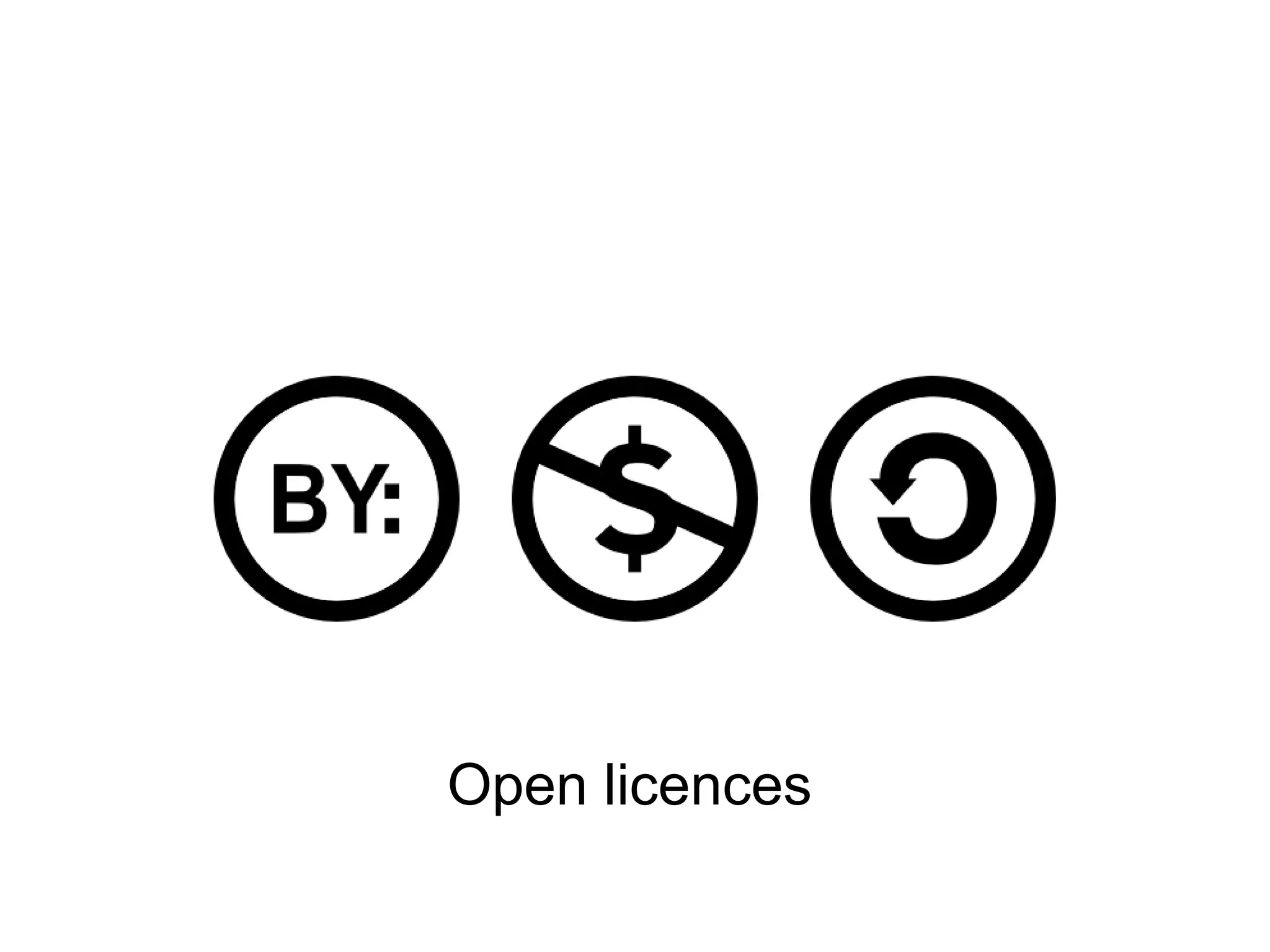 Open licences
 