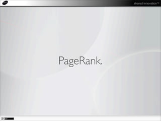 shared innovation™
PageRank.
 