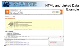 HTML and Linked Data
Example
 