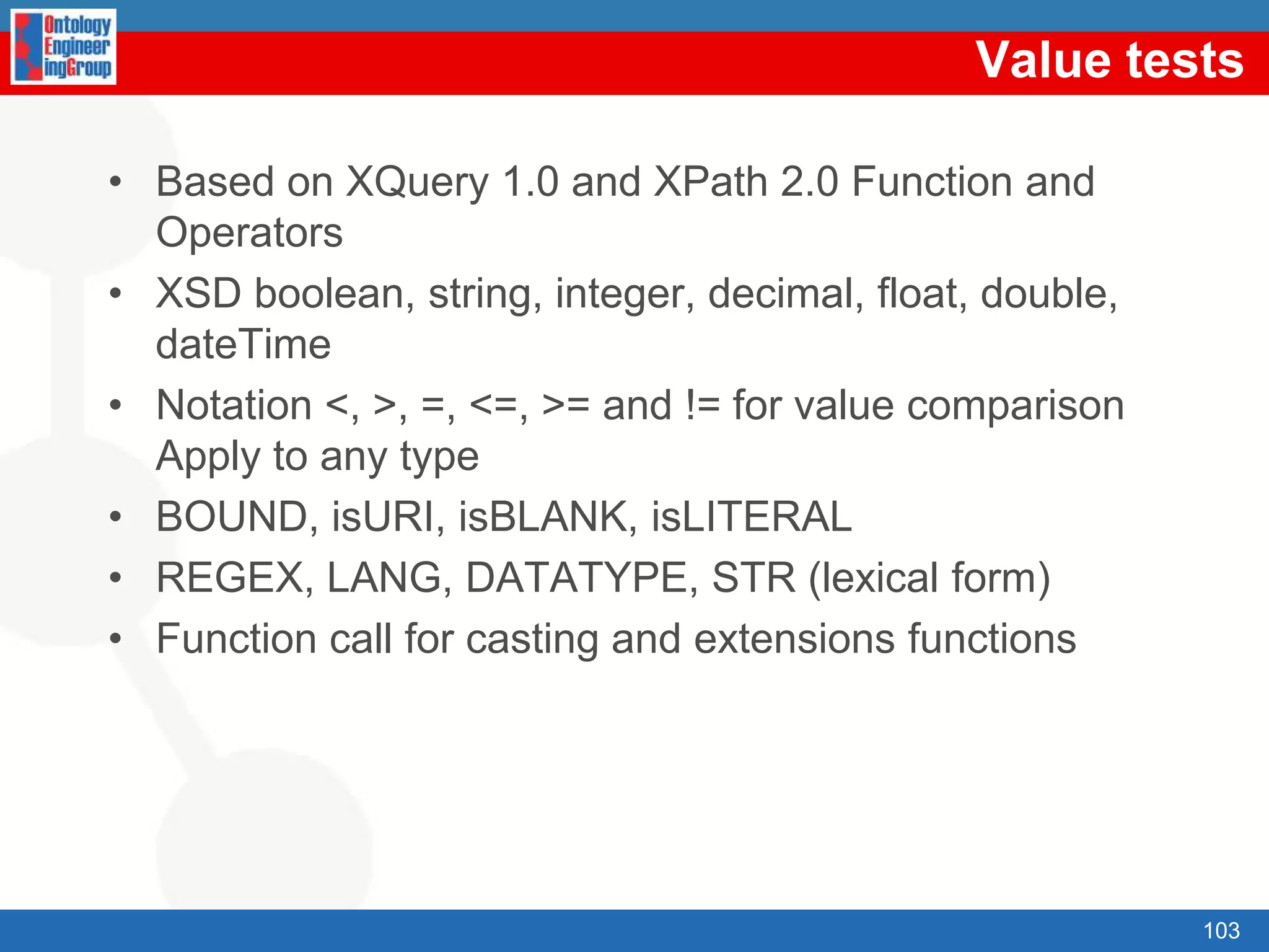 SesameA framework for storage, querying and inferencing of RDF and RDF SchemaA Java Library for handling RDFA Database Server for (remote) access to repositories of RDF dataHighly expressive query and transformation languagesSeRQL, SPARQLVarious backendsNative StoreRDBMS (MySQL, Oracle 10, DB2, PostgreSQL)main memoryReasoning supportRDF Schema reasonerOWL DLP (OWLIM)domain reasoning (custom rule engine)78