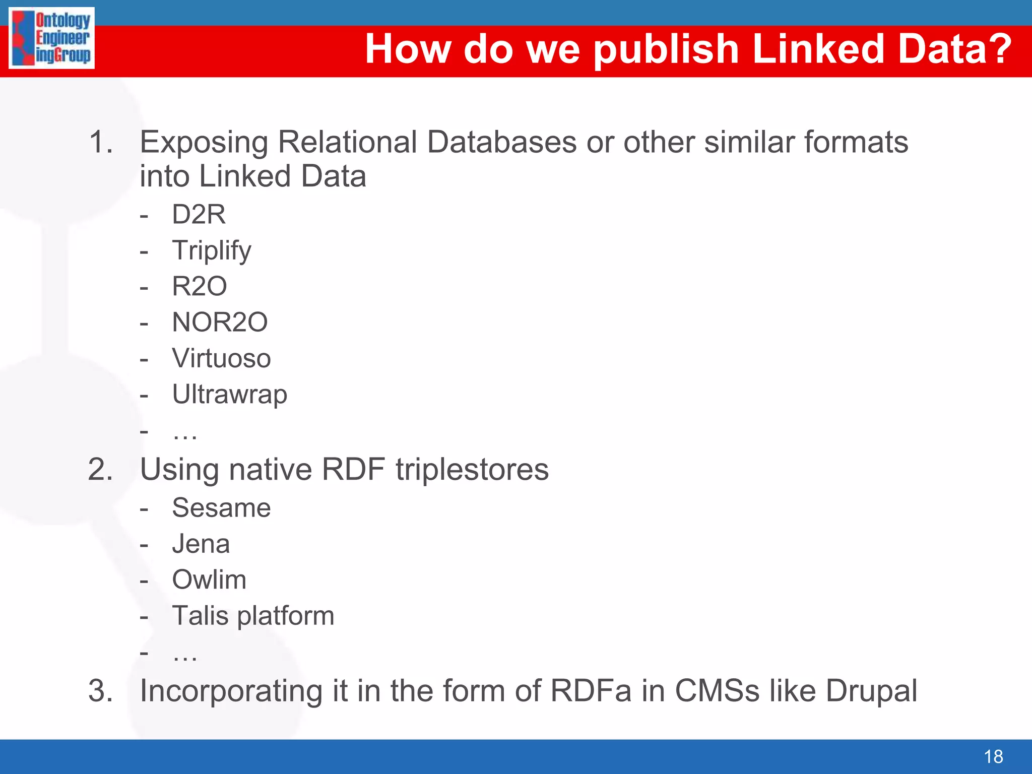 Notable new datasets: Freebase, OpenCalais, ACM/IEEE