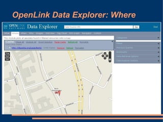 OpenLink Data Explorer: Where
 