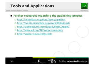 Tools and Applications
Digital Enterprise Research Institute                               www.deri.ie




            Fur...