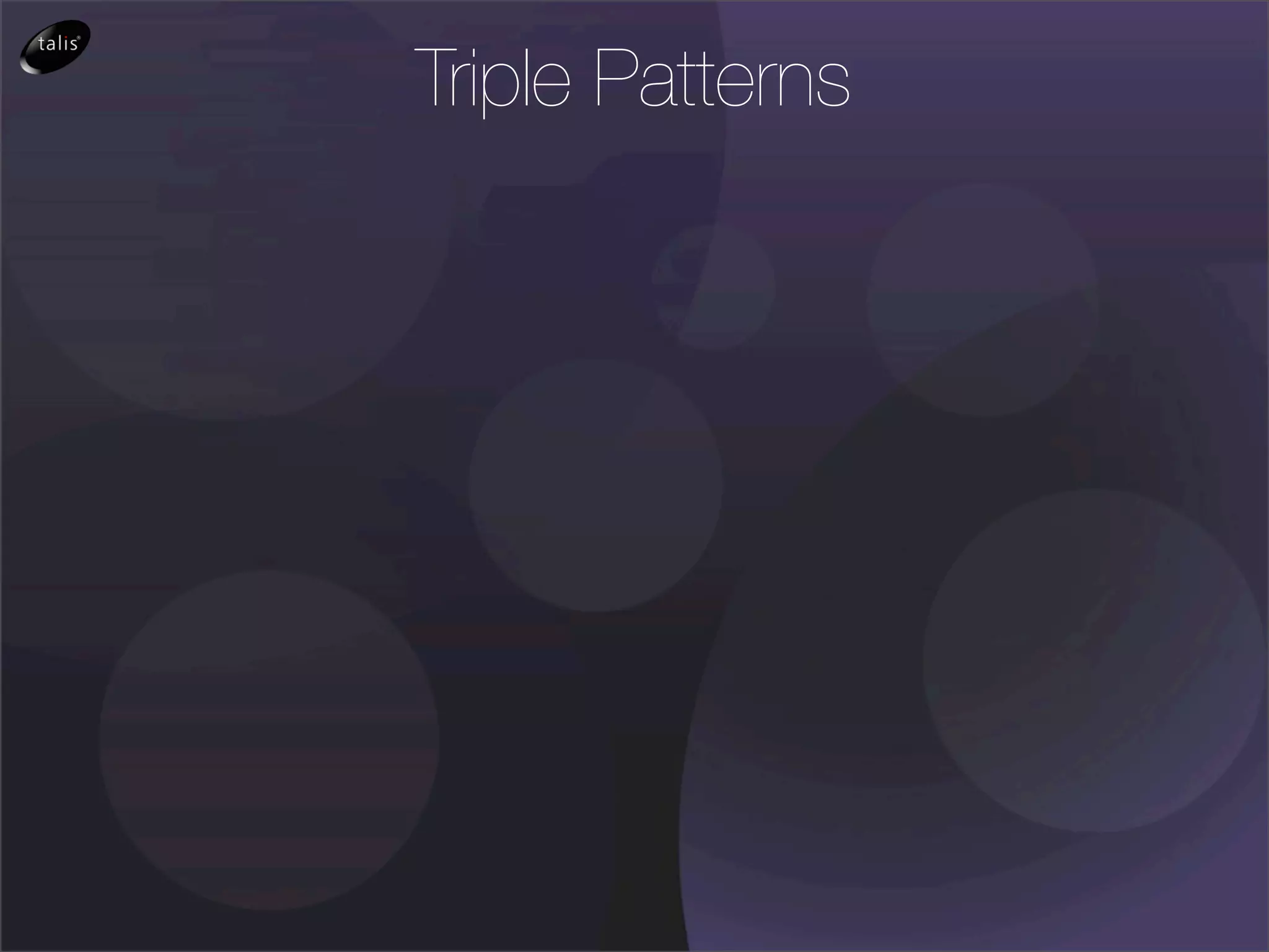 Triple Patterns
 