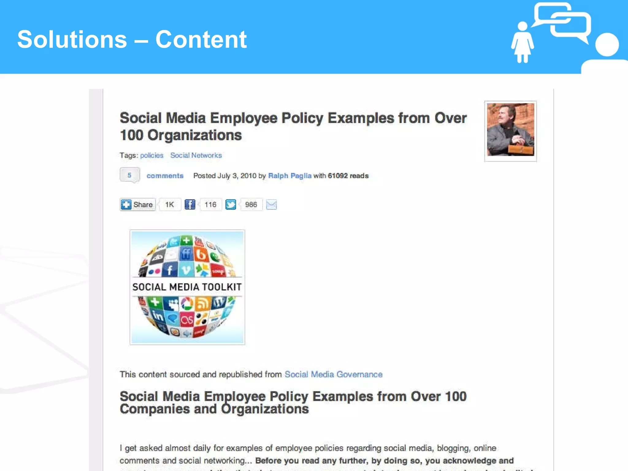 Solutions – Content




 19                   www.linkedFA.com
 