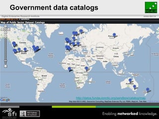 Government data catalogs<br />http://datos.fundacionctic.org/sandbox/catalog/map<br />