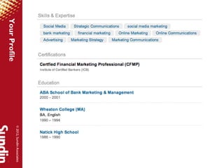 © 2012, Sundin Associates
Your Profile
 