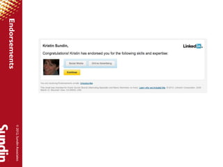 © 2012, Sundin Associates
Endorsements
 