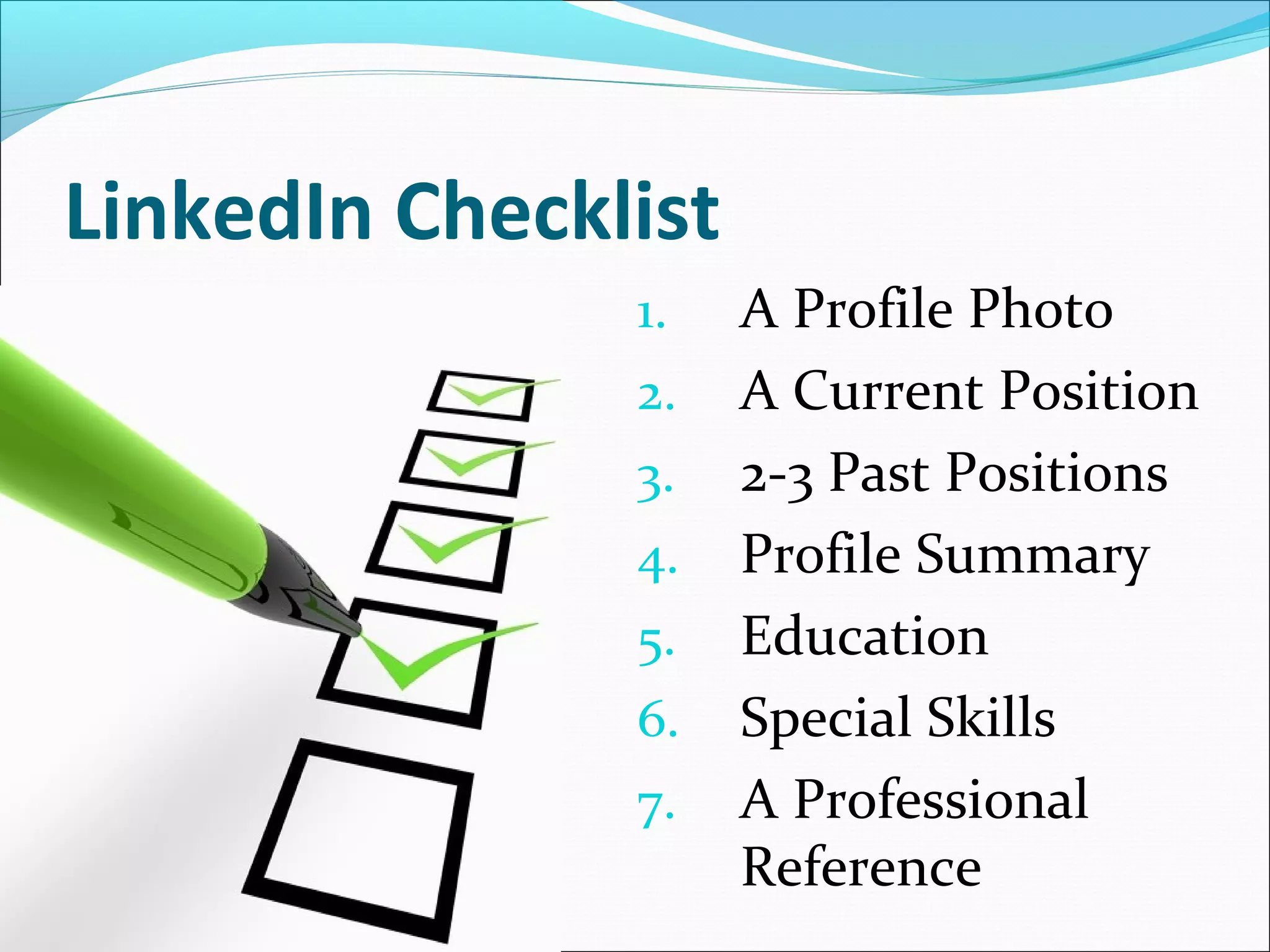 1:5 Employers Use Social
                 1 in every 5
               companies that
              use social media
               for recruitment
              purposes say they
                use LinkedIn
                - Job Searching with Social Media for Dummies
 