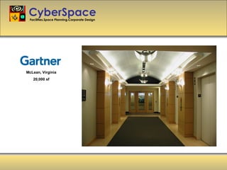 CyberSpace Facilities.Space Planning.Corporate Design McLean, Virginia 20,000 sf 