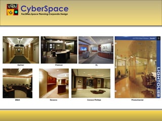 CyberSpace Facilities.Space Planning.Corporate Design Gartner Premcor XL MBIA Novarco Conoco Phillips Photochannel 